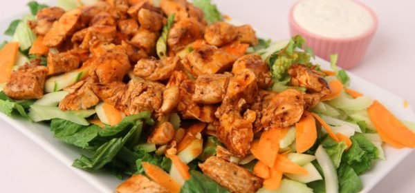 Grilled Buffalo Chicken Caesar Salad